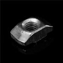 100 pcs M5 Hammer Nut Carbon Steel Aluminum Connector T Fastener Sliding Nu D3R4