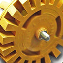 25Mm Rubber Pneumatic Degumming Disc Thread 5 / 16-24 Gear Diameter 100mm