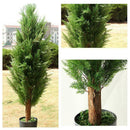 10X Artificial Leaves Garden Room Decor Pine Cypress Office Home K6H8