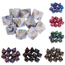 10pcs 8 Sided Dice D8 Polyhedral Dice for Dungeons and Dragons Table Games