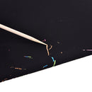5 Sheets Rainbow Colourful Stencil Art Craft Engraving Paper With Pen BX