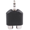 Stereo 3.5mm Male Plug to Dual RCA Female Jack Y Splitter Adapter M4S3