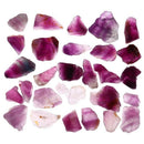 100G Natural Purple Fluorite Quartz Crystal Octahedrons Tumbled Stone Rock