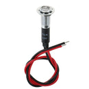 8mm Waterproof LED Battery Alternator Warning Light Lamp Dash Panel Red