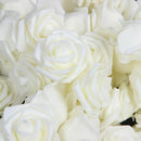 High Quality 100pcs / bag 6cm Foam Rose Heads Artificial Flower Heads Weddi D2F3