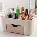 Desktop Cosmetic Storage Box Drawer Makeup Jewelry Organizer Case Pink A