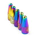 5Pieces Cars Motorcycle Bikes Tire Valve Caps Tire Stem Valve Caps Rainbow Color