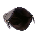 Women Fashion Crossbody Bag PU Plaid Deer Pendant Shoulder Bag(Grey)