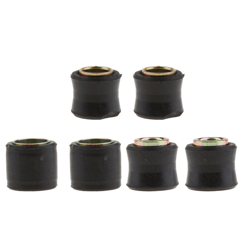 6x Motor Shock Absorber Rear Bush 12/10/14mm for Motorbike Replacing Parts