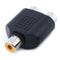 2Pcs Audio connecter adaptor plug 3.5 stereo plug RCA AV splitter adapter RCA OZ