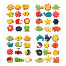 12pcs Fridge Magnet Wooden Cartoon Animals Novelty Magnets Colourful Kid's Fun