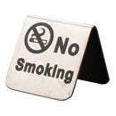 No Smoking Tent Sign Warning Notice Dual-side for Office Meeting Room Words