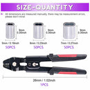 151pcs/set Crimping Tool Kit Carbon Steel Wire Rope Barrel Ferrule Terminal