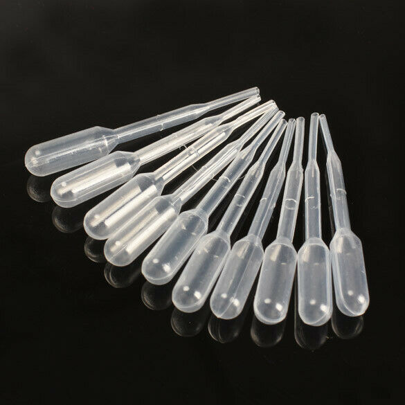 100Pcs 1ml Disposable Polyethylene Eye Dropper Set Transfer Graduated Pipe A