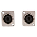 2 Pcs. 4-pin Stereo Speaker Built-in Socket Built-in Terminal