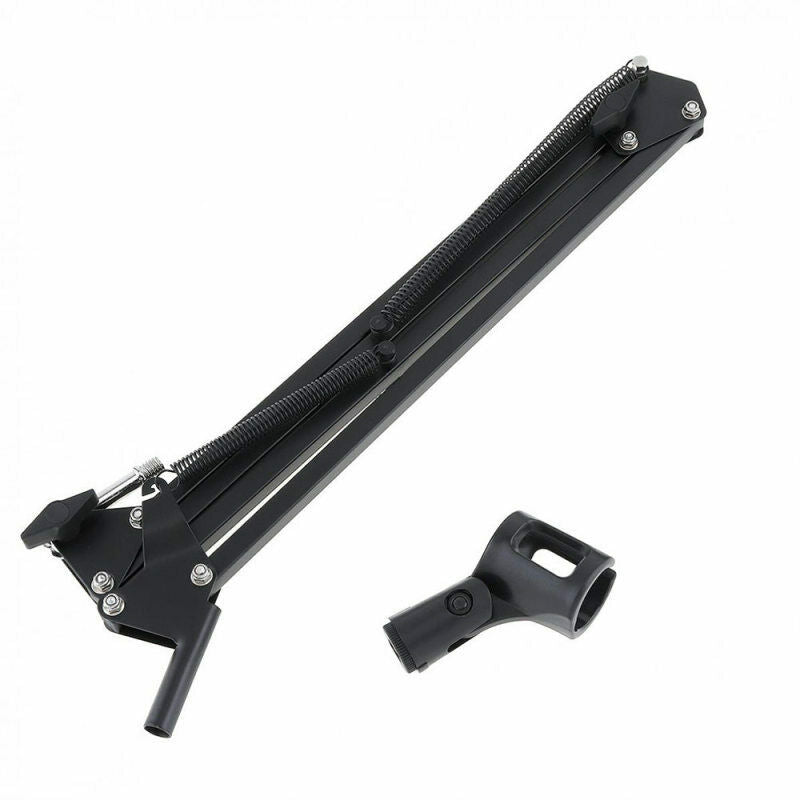 Mic Microphone Suspension Boom Scissor Arm Stand Holder Studio Broadcast New
