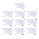10 Packs of Realistic Feathered Pigeon Doves Animal Birds Ornament Decoration