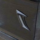 2PCS Car Decorative Side Vent Air Flow Fender Intake Stickers Black D4Q1