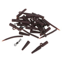 40pcs Carp Fishing Tackle Box Safety  Anti  Sleeves Swivels