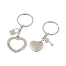 1 Pair Awesome Love Heart Lock Key*Chain Ring Keyring Keyfob Lover Couples 3C