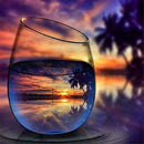 4 Pack Wine Glass DIY 5D Diamond Painting Kits Full Drill Cross Stitch Kits
