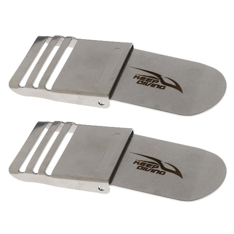 2x Stainless Steel Belt Buckle Replacement For Diving Sailing Water Sports