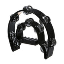 Musical Double Half Moon Tambourine Drum Kit Hi Hat Percussion Gift KTV Party D9