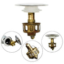 Universal Wash Basin Bounce Drain Filter Sink Drain Vanity Stopper Bathroom