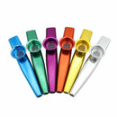 Set of 6 Colors Metal Kazoo Musical Instruments Good Companion for A Guitar