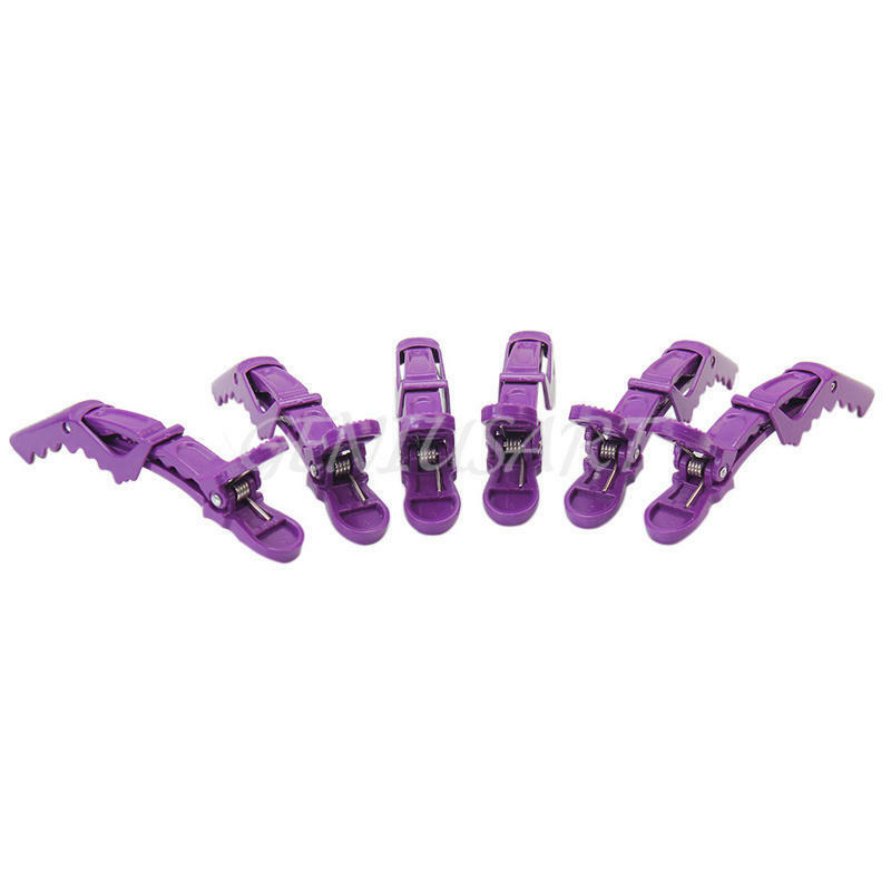 6 pcs Sectioning Clip Hairdressing Styling Hair Tool Crocodile Salon Supply