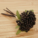 1 Bush Artificial Berries Blueberries Plant Floral Flower Centerpiece Blue