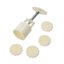 Moon Cake Mould Hand Pressure Flower Decoration Motif Pastry 50g Round Shap