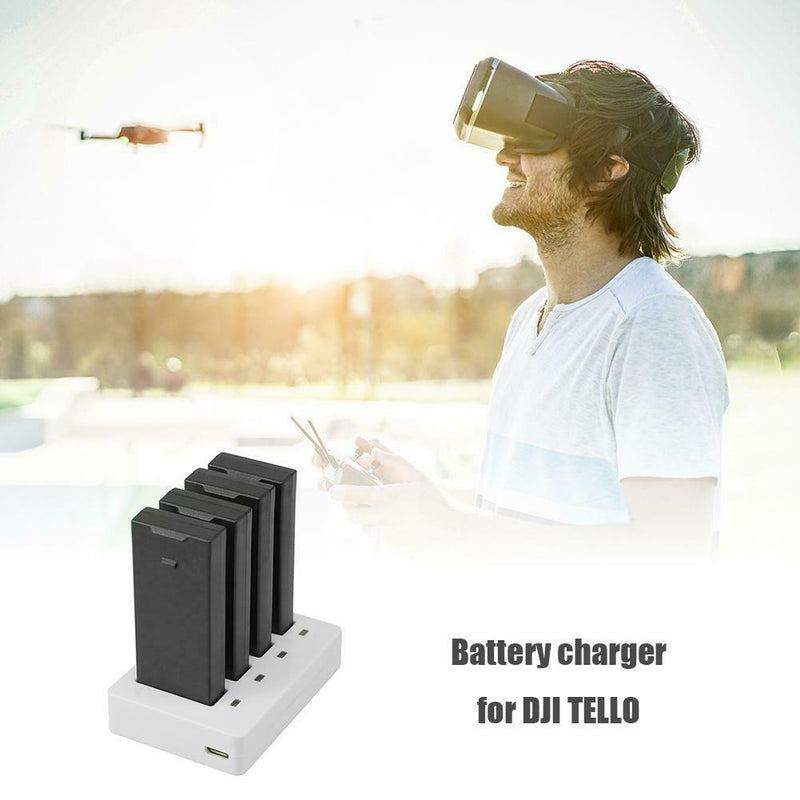 4 in 1 USB Multi Battery Quick Charging Charger Hub for DJI TELLO RC Drone