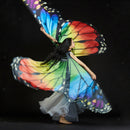 Multicolor Butterfly Isis Wing Belly Dance   Egyptian Fancy Dancing Wear
