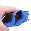 Pu Leather ID Card Holder with 1 ID Window Identity Vertical Style for Work F8I9