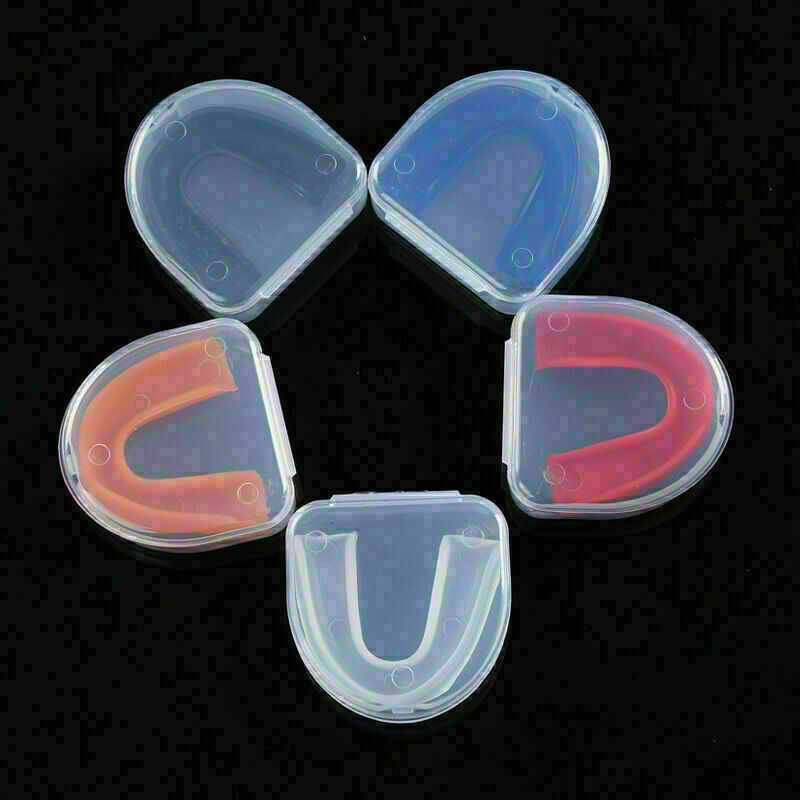 1set Sport Gum Shield Teeth Protector Mouth Guard Piece Rugby Football  Box D1H8