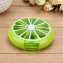 7 Sub Grid Round Fruit Shape Weekly Health Care Medicine Pill Box Organizer