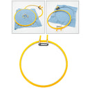Embroidery Hoops Plastic Circle Cross Stitch Hoop Ring 8.7 inch for Embroidery