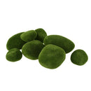 Deco moss stones 8 pieces 4-8 cm W2I4