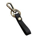Retro Key Chain Handmade Leather Belt Loop Key Holder Ring Keyfob Detachable