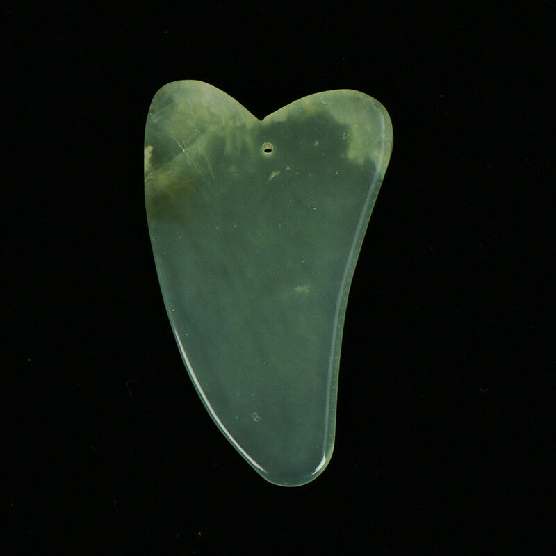 2Pcs Natural Jade Board Scraping Tool Gua Sha Facial Care Massagers Health Pg