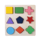 Wood Geometric Shapes Sort Math Montessori Puzzle Kids Educational Toys (1) A