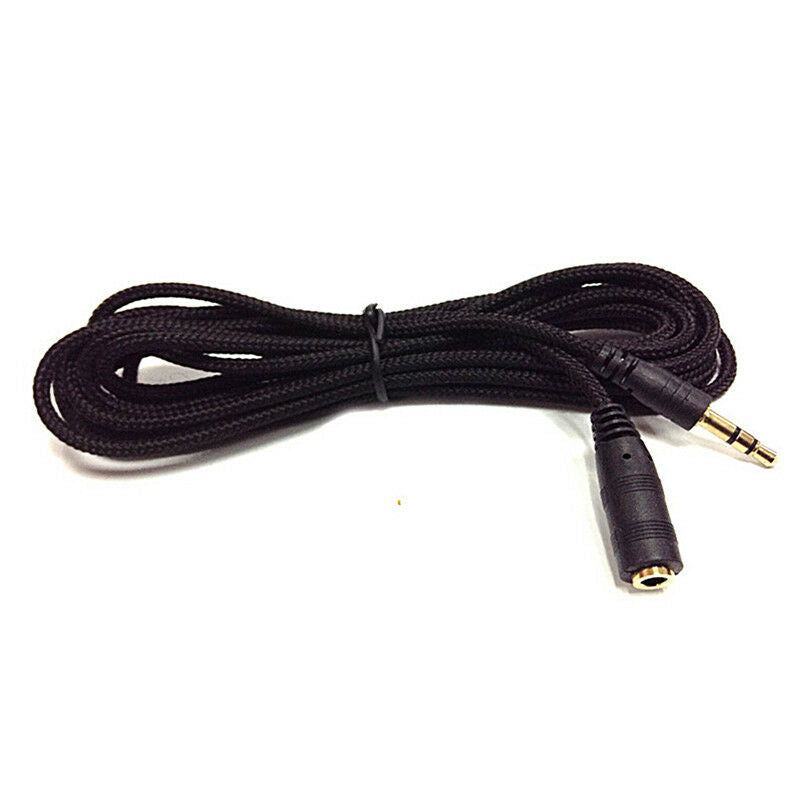 5M 16ft 3.5mm Stereo Audio Aux Headphone Cable Extension Cord Male to FemaleP TO