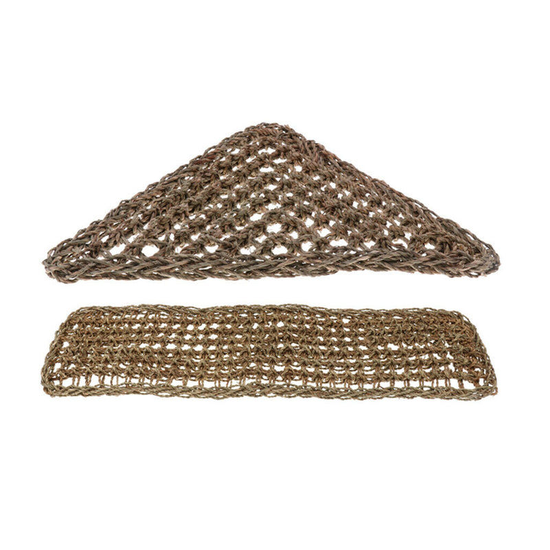 2Pcs Natural Seagrass Fibers For Bearded Dragons, Geckos, and Hermit Crabs