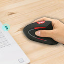Hxsj Wireless Mouse Optical 2.4G Mouse Ergonomics 800/1600/2400Dpi Wrist Tr