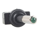 1PC 12V 20A Car Auto Green LED Light Toggle Rocker Switch 3Pin SPST ON/OFF LJ 3C