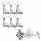 6R Chrome Locked String Tuning Pegs Key Tuners Machine Heads for Acoustic E