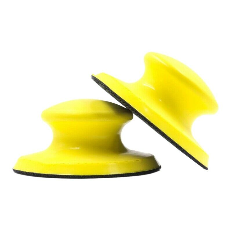 2 Pcs 5 Inch Hook and Loop Hand Sanding Block Round Sanding Pad Hook Backin