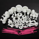 47 pcs Sugarcraft Cake Decorating Fondant Icing Plunger Tools Mold Mould