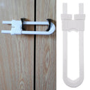 Baby Pet Safety Safe Lock U Shape Fridge Toilet Drawer Cabinet Cupboard Door